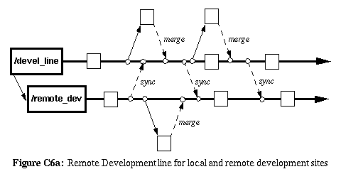 Figure C6a: Remote Development Line for local and remote development sites